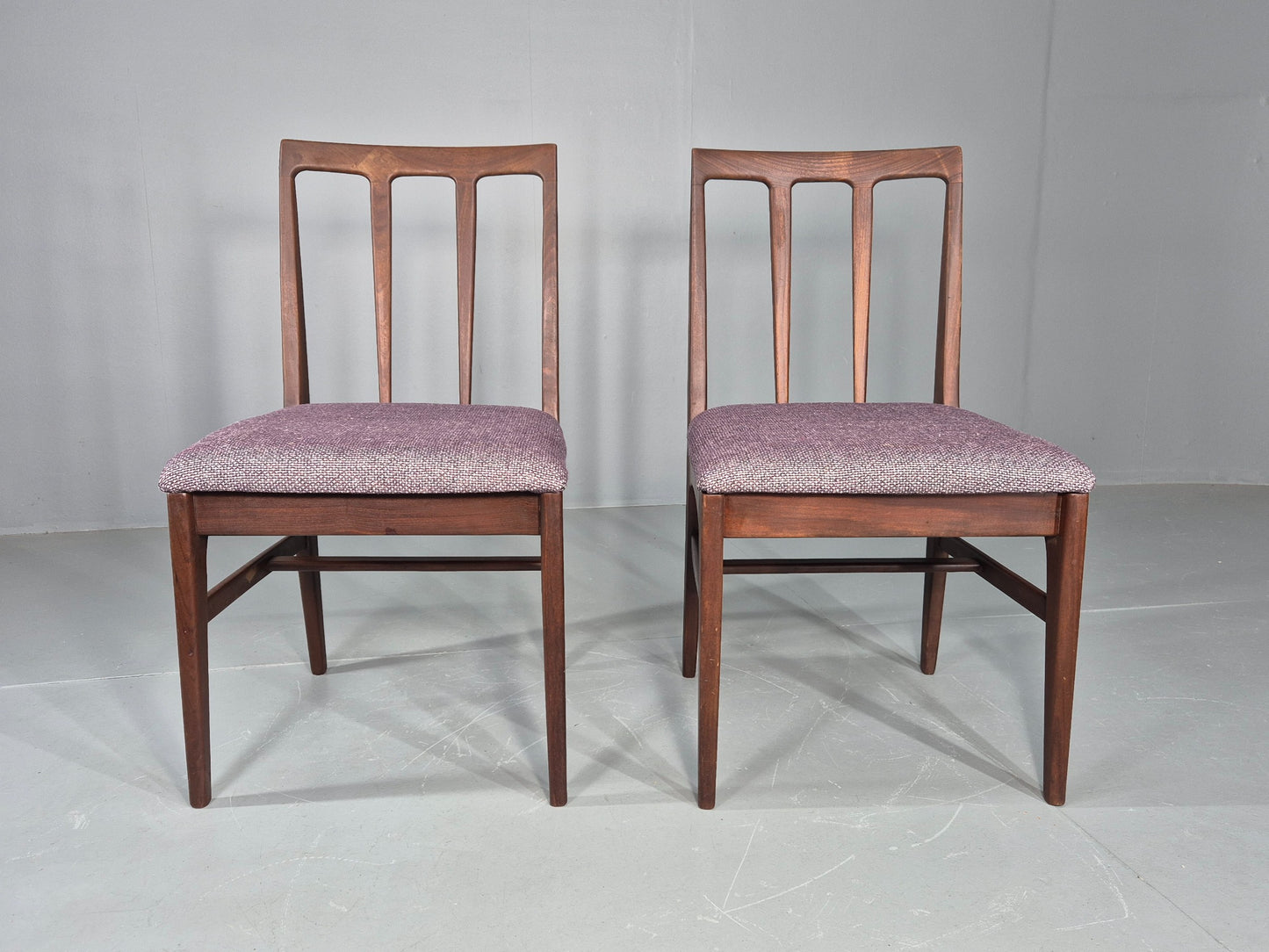 2 Vintage Teak Dining Chairs A Younger J Herbert Design 1970s New Seats EB11768