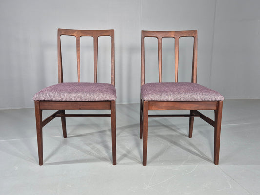 2 Vintage Teak Dining Chairs A Younger J Herbert Design 1970s New Seats EB11768