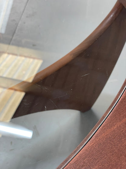 G Plan Astro Coffee Table Oval Teak 1960s Mid Century Vintage Glass Top EB12950