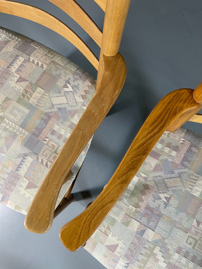 2 Vintage Kaare Klint Church Chairs Fritz Hansen 1930s Retro MCM  EB06017