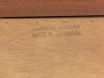 Vintage 1980s Teak Sideboard By Gangsø Danish Retro Shelving Drawers EB12075