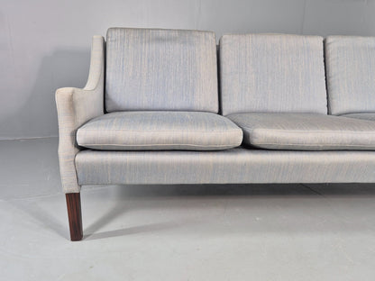 Vintage Danish 3 seater Sofa by Arne Wahl Iversen Original Cotton Retro Eb12563