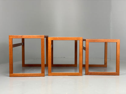 Vintage Kai Kristiansen Nesting Tables Teak Retro Danish 1960s EB11977