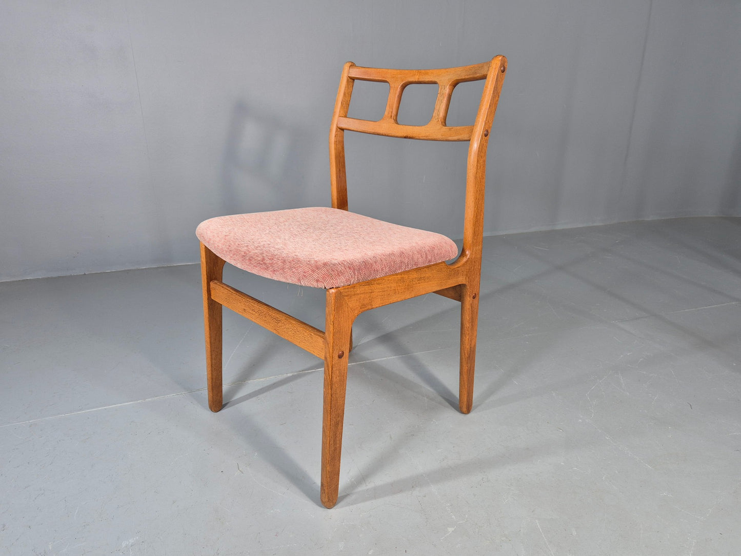 6 Vintage Teak Dining Chairs 1970s Retro D Scan Brand New Upholstery EB12160