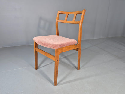 6 Vintage Teak Dining Chairs 1970s Retro D Scan Brand New Upholstery EB12160
