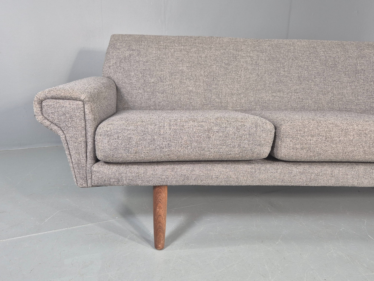 Vintage 3 Seater Sofa Mid Century Danish 1960s Retro Reupholstered EB12170