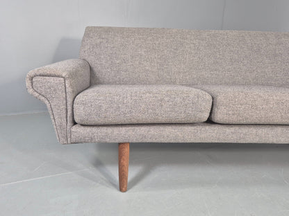 Vintage 3 Seater Sofa Mid Century Danish 1960s Retro Reupholstered EB12170