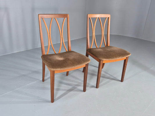 2 Vintage G Plan Dining Chairs 1970s Retro Original Condition EB12266