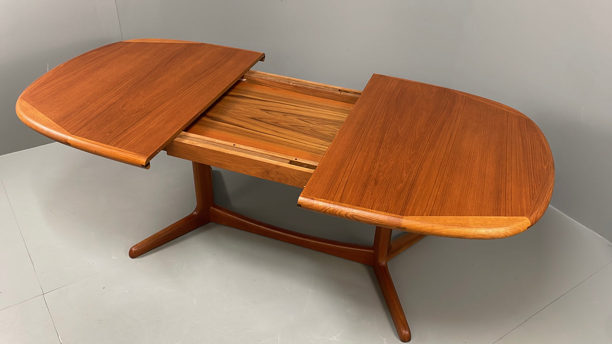 Vintage Teak Dining Table Extending Danish Retro 1970s Teak EB13144