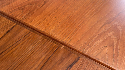 Vintage Teak Dining Table 1960s Danish Extending Draw Leaf EB12340