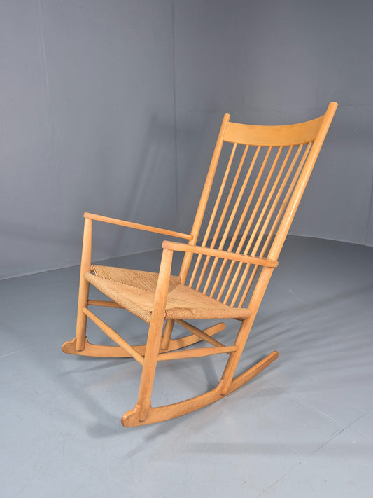 Vintage Wegner Rocking Chair J16 Model for Fredericia c1944 MCM Retro 10991