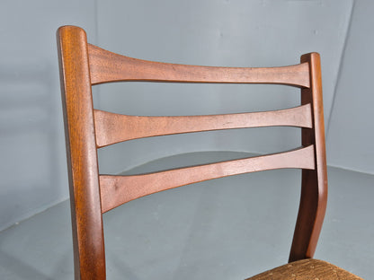 3 Vintage Jentique Dining Chairs 1970s Retro Teak Frames MCM Eb13053
