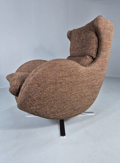 Vintage Fama Lenny Swivel Chair Modern Design Retro Mid Century Style EB12485