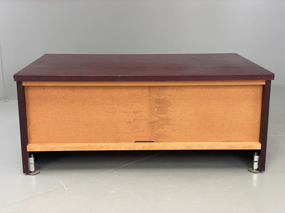 Vintage TV Unit Drawer By Beaver & Tapley Dark Red Oak 1980s EB12197