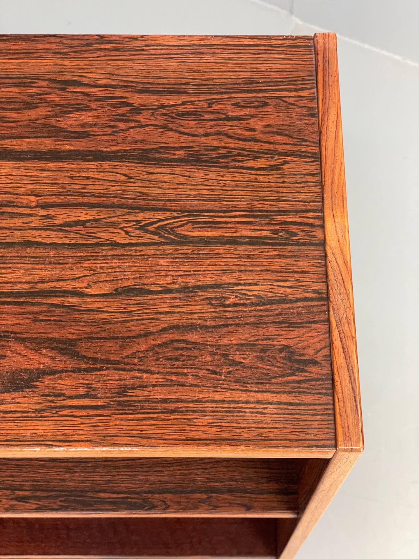 Vintage Danish 1970s Bookcase Mid Century Shelving Retro Darkwood EB12067