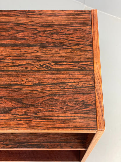 Vintage Danish 1970s Bookcase Mid Century Shelving Retro Darkwood EB12067