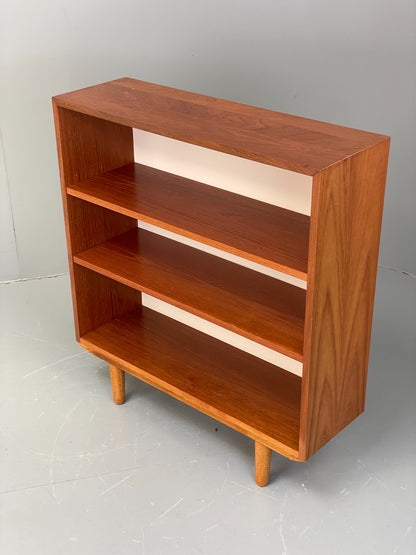 Vintage 1960s Teak Bookcase Retro Shelving Adjustable Mid Century EB11974