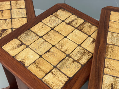 Vintage G Plan Nesting Tables Teak Tile Top Mid Century 1960s Set Of 3 EB12886