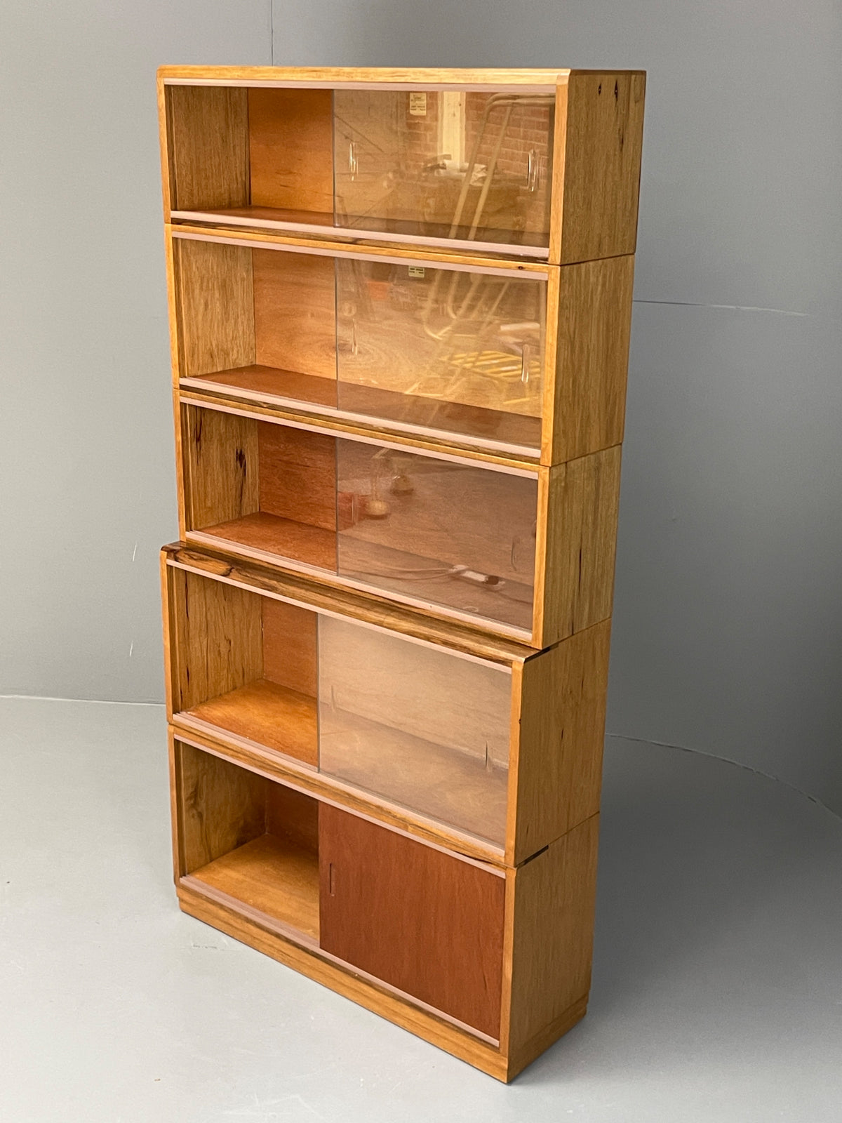 Vintage Simplex Cabinet Bookcase Stacking Modular Retro Mid Century EB13147