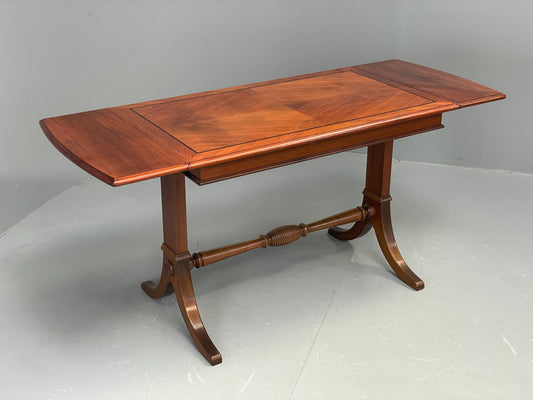Vintage Walnut Coffee Table Danish 1960s Drop Leaf Retro EB12329