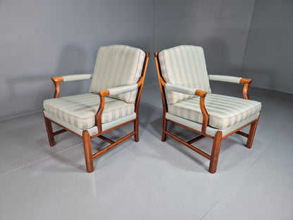 2 Vintage Arm Chairs Swedish Mid Century 1970s Broderna Andersson Retro EB07452