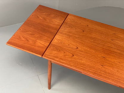 Vintage Extending Dining Table Rectangular Teak Danish 1960s Retro EB12202
