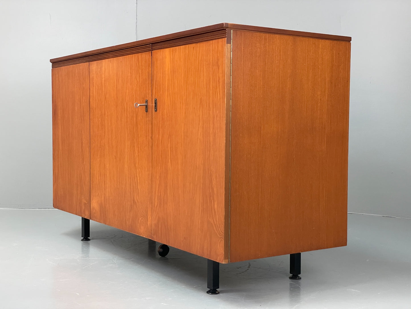 Vintage Teak Foldaway Desk Adjustable 1960s Retro Midcentury Shelving EB12082