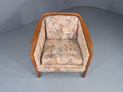 Vintage Mid Century Lounge Chair 1960 Swedish Brdr Andersen Retro Floral EB11131