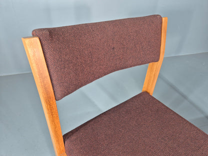 2 Vintage Teak Dining Chairs 1970s Church Office Home EB12176