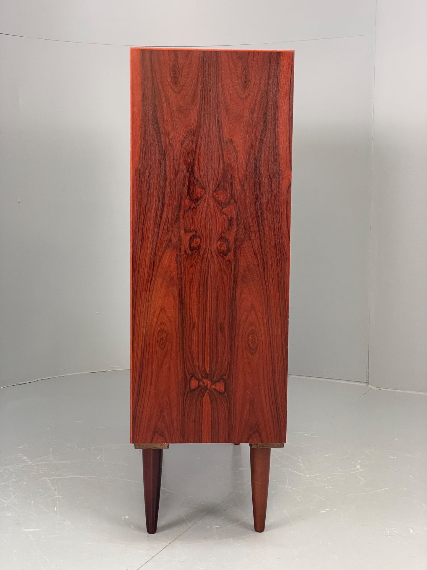 Vintage 1970s Darkwood Bookcase Retro Mid Century Shelving Adjustable EB12325