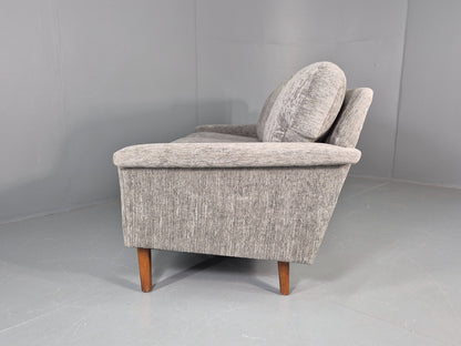 Vintage 3 Seater Mid Century Sofa Danish Design New Upholstery 1960s EB11127