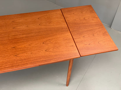 Vintage Extending Dining Table Rectangular Teak Danish 1960s Retro EB12202
