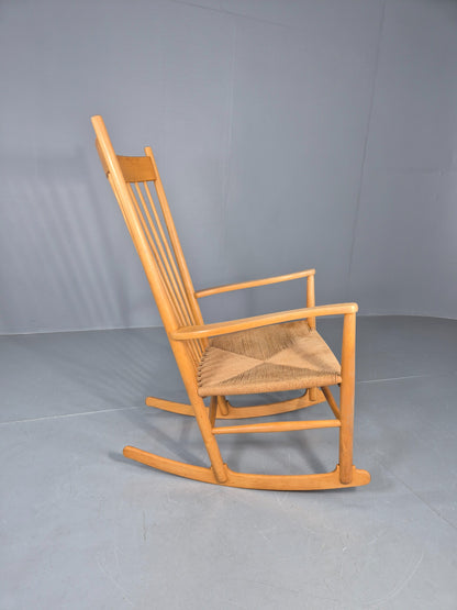Vintage Wegner Rocking Chair J16 Model for Fredericia c1944 MCM Retro EB12231