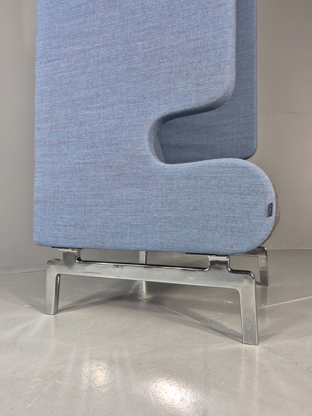 Vintage Materia Point Chair Swedish Blue and Grey Modern Design EB12870