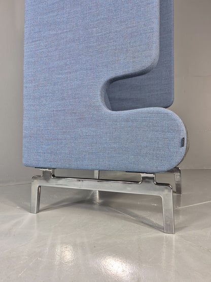 Vintage Materia Point Chair Swedish Blue and Grey Modern Design EB12870