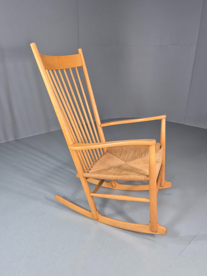 Vintage Wegner Rocking Chair J16 Model for Fredericia c1944 MCM Retro 10991