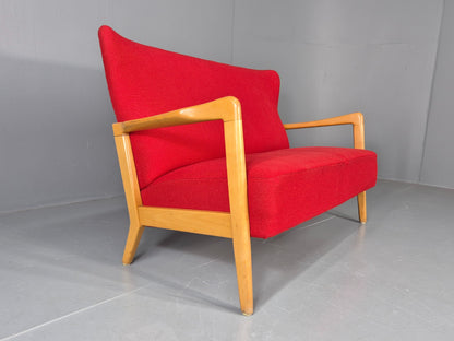 Vintage Mid Century Two Seater Sofa Fritz Hansen 40s Soren Hansen Retro EB12116