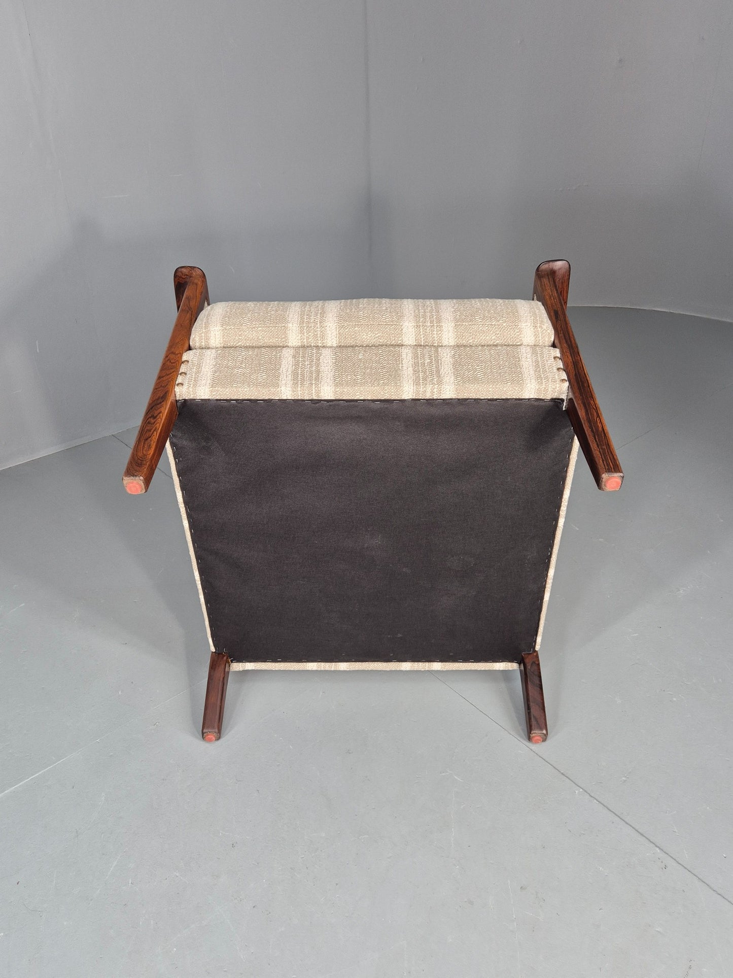 Vintage Mid Century Lounge Chair New Upholstery Swedish 1960s Design EB11137
