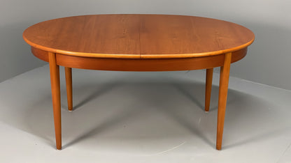 Vintage Teak Dining Table Oval Extending Mid Century Retro 1960s EB13156
