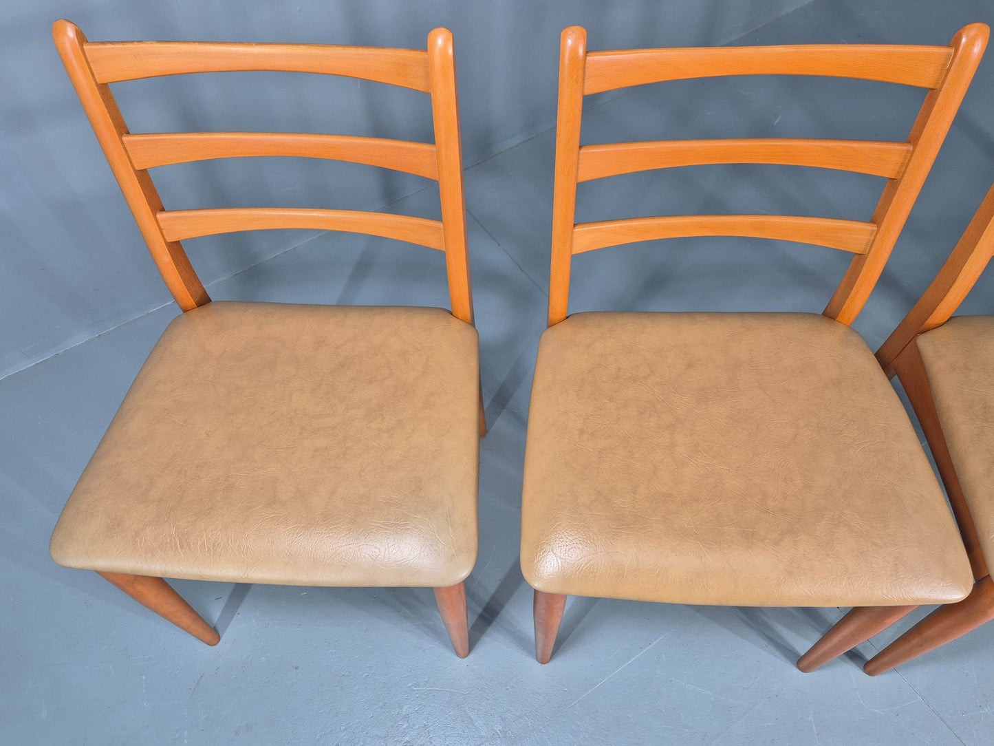 4 Vintage Schreiber Dining Chairs 1970s Retro Mid Century Dining Chairs EB12183