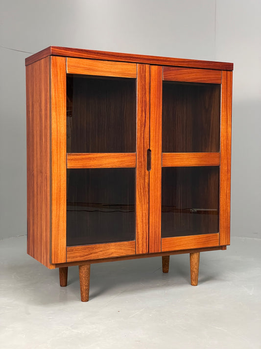 Vintage Swedish Glazed Bookcase Retro Chunky Shelving 1980s EB13111