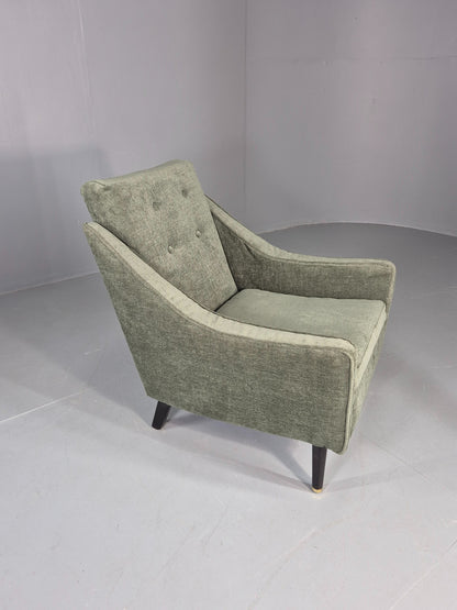 Vintage 1960s Mid Century Lounge Chair New Upholstery Retro Quality EB7919