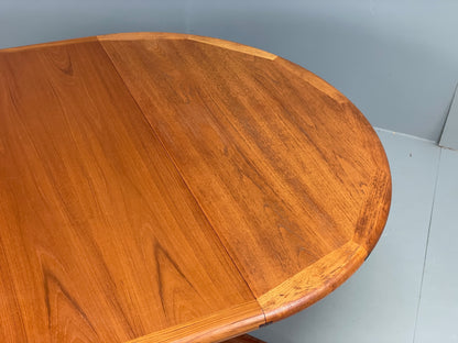 Vintage Teak Dining Table Dyrlund Extending Danish Mid Century 1970s EB12979
