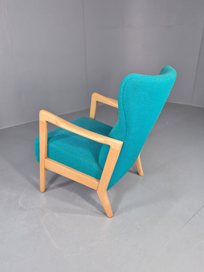 Vintage Mid Century Fritz Hansen Lounge Chair Soren Hansen Design 1940s  EB12108