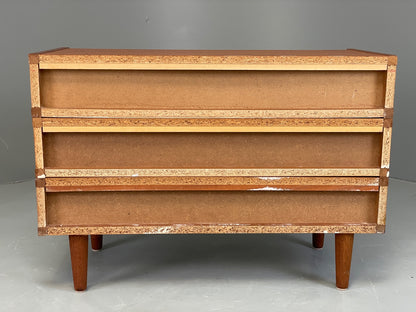 Vintage Chest of Drawers Teak Retro Mid Century White Interior EB13105