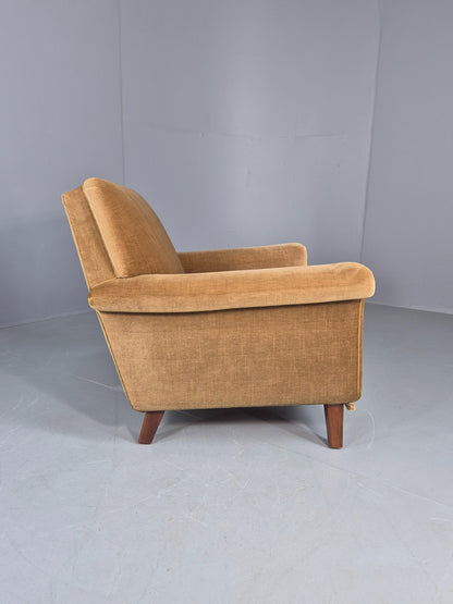 Vintage Mid Century Lounge Chair Danish Design 1960s Retro Low Back EB12682