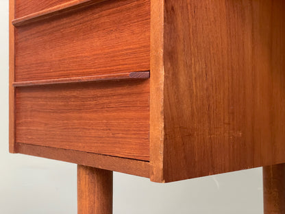 Vintage Danish Teak Desk Mid Century Retro Drawers Beech Legs EB12334