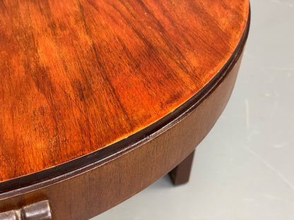 Vintage Circular Side Table Art Deco Style 1950s Retro EB11882