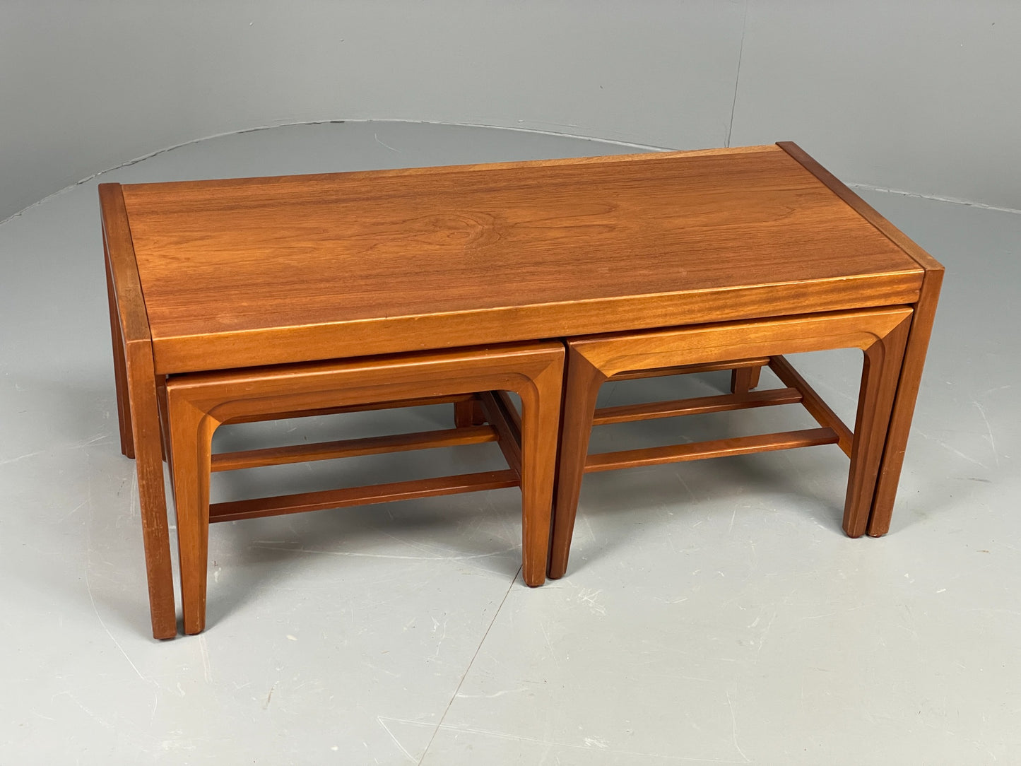 Vintage Teak Nesting Tables Coffee Table By Remploy 1960s Retro EB12061