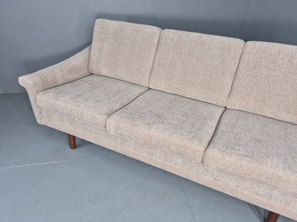 Vintage Danish 3 Seater Sofa New upholstery 1960s Original Mid Century EB12534